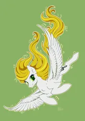 Size: 919x1300 | Tagged: safe, artist:hilloty, derpibooru import, oc, pegasus, blonde, female, image, jpeg, looking at you, solo