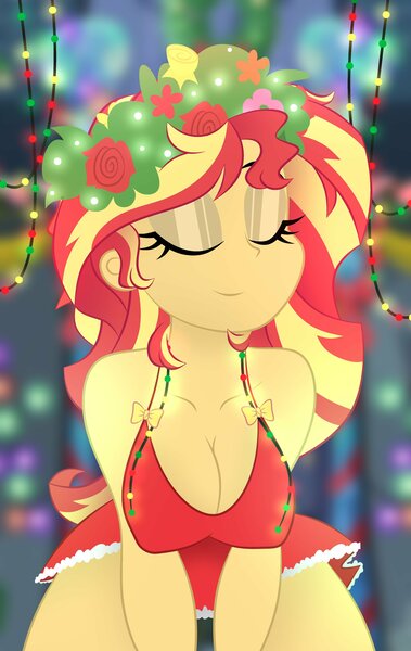 Size: 2585x4096 | Tagged: suggestive, artist:gelians, ponerpics import, ponybooru import, sunset shimmer, equestria girls, clothes, dress, female, image, jpeg