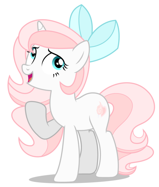 Size: 3447x4049 | Tagged: safe, artist:creedyboy124, derpibooru import, oc, oc:sweetheart, pony, unicorn, bow, female, g4, hair bow, image, png, simple background, solo, transparent background, vector