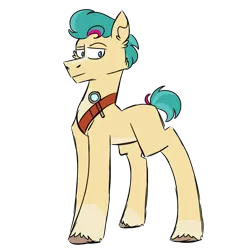 Size: 900x900 | Tagged: safe, artist:fuckomcfuck, derpibooru import, oc, oc:sherlock trailblazer, earth pony, pony, g5, image, magnifying glass, parent:hitch trailblazer, parent:zipp storm, png, simple background, solo, transparent background