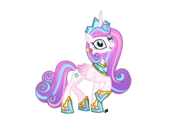 Size: 2360x1640 | Tagged: safe, artist:reececup11, derpibooru import, princess flurry heart, alicorn, alicorn princess, colored wings, concave belly, crown, crystal, faic, female, folded wings, g4, gameloft, gradient wings, hoof shoes, horn, image, jewelry, long mane, mobile game, my little pony, older, older flurry heart, peytral, png, princess shoes, regalia, royalty, signature, simple background, slim, thin, transparent background, walking, wings