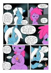 Size: 1280x1839 | Tagged: safe, artist:metal-kitty, derpibooru import, oc, oc:starflare (mlp project), unofficial characters only, earth pony, pony, unicorn, comic:mlp project, cloven hooves, comic, female, filly, foal, gravestone, image, jpeg, unshorn fetlocks