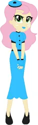 Size: 165x541 | Tagged: safe, artist:sturk-fontaine, derpibooru import, oc, oc:briar apple, unofficial characters only, human, fanfic:her way with words, equestria girls, base used, beret, blue lipstick, clothes, fingerless gloves, freckles, gloves, hat, image, latex dress, lipstick, magical lesbian spawn, offspring, parent:applejack, parent:fluttershy, png, simple background, solo, white background