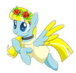 Size: 1877x1800 | Tagged: safe, derpibooru import, oc, oc:phileek, pegasus, derpibooru community collaboration, 2024 community collab, clothes, cute, cute little fangs, fangs, flower, image, png