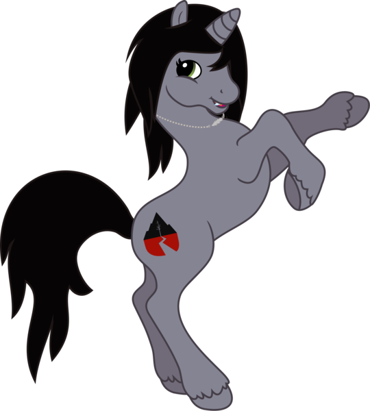 Size: 1650x1833 | Tagged: safe, artist:lightningbolt, derpibooru import, oc, ponified, ponified:kellin quinn, pony, unicorn, g2, .svg available, derpibooru exclusive, disguise, disguised siren, fangs, g4, g4 to g2, generation leap, horn, image, jewelry, looking at you, male, necklace, open mouth, png, rearing, simple background, sleeping with sirens, solo, stallion, transparent background, unshorn fetlocks, vector