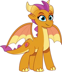 Size: 999x1161 | Tagged: safe, artist:prixy05, derpibooru import, smolder, dragon, g5, my little pony: tell your tale, female, g4, g4 to g5, generation leap, image, png, simple background, solo, transparent background, vector