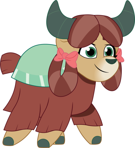 Size: 996x1099 | Tagged: safe, artist:prixy05, derpibooru import, yona, yak, g5, my little pony: tell your tale, female, g4, g4 to g5, generation leap, image, png, simple background, solo, transparent background, vector