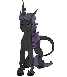 Size: 1893x2160 | Tagged: safe, artist:brainiac, derpibooru import, oc, oc:facsimile, unofficial characters only, changeling, pony, changeling king, image, male, png, simple background, solo, stallion, transparent background