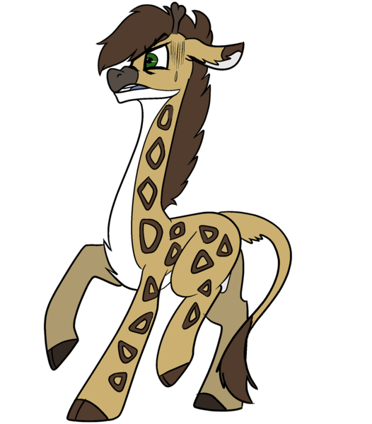 Size: 1893x2160 | Tagged: safe, artist:brainiac, derpibooru import, oc, oc:nighteyes, unofficial characters only, bull, giraffe, image, male, png, simple background, solo, transparent background