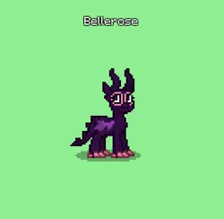 Size: 398x388 | Tagged: safe, derpibooru import, oc, oc:bellerose, unofficial characters only, dragon, pony, pony town, claws, dragon oc, eyeshadow, fairy wings, female, girly girl, green background, horn, horns, image, makeup, nail polish, non-pony oc, png, simple background, solo, spikes, wings