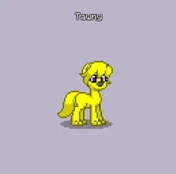 Size: 390x385 | Tagged: safe, derpibooru import, oc, oc:tawny petal, pony, wolf, pony town, female, female oc, image, non-pony oc, png, simple background, solo, tail, wolf oc, yellow fur, yellow mane, yellow tail
