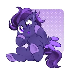 Size: 2169x2223 | Tagged: safe, alternate version, artist:macchiiatoo, derpibooru import, oc, oc:shadow galaxy, unofficial characters only, pegasus, pony, :p, adorable face, chest fluff, commission, cute, ear fluff, ethereal mane, female, fluffy, glow, glowing tongue, hooves, image, mare, pegasus oc, png, simple background, solo, starry mane, starry tail, tail, tongue out, white background, wings