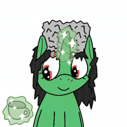 Size: 502x502 | Tagged: safe, artist:hach, oc, oc:terek flow, ponified, unofficial characters only, pony, unicorn, animated, chechen republic of ichkeria, chechnya, cup, cute, female, frame by frame, gif, hat, image, levitation, magic, mare, nation ponies, papakha, simple background, sitting, smiling, solo, telekinesis, white background