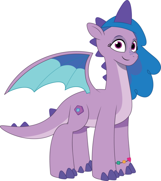 Size: 1723x1940 | Tagged: safe, artist:prixy05, derpibooru import, izzy moonbow, dragon, g5, my little pony: tell your tale, dragonified, female, image, png, simple background, solo, species swap, transparent background, vector