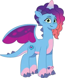 Size: 1412x1704 | Tagged: safe, artist:prixy05, derpibooru import, dragon, g5, my little pony: tell your tale, dragonified, female, image, misty brightdawn, png, rebirth misty, simple background, solo, species swap, transparent background, vector