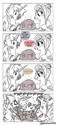 Size: 1885x4096 | Tagged: safe, artist:opalacorn, derpibooru import, oc, oc:void, unofficial characters only, alicorn, bird, pegasus, pony, turkey, zebra, zebra alicorn, ..., comic, dialogue, female, holiday, image, jpeg, male, mare, messy eating, not meat, partial color, simple background, stallion, thanksgiving, white background