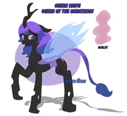 Size: 2224x2024 | Tagged: safe, derpibooru import, oc, unofficial characters only, changeling, changeling queen, pony, female, image, png, ponysona, reference, reference sheet, simple background, solo, white background