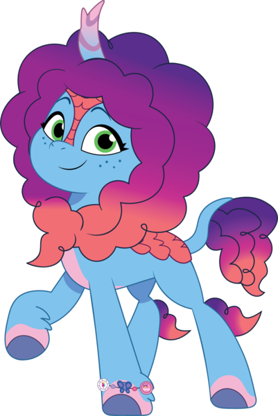 Size: 1118x1673 | Tagged: safe, artist:prixy05, derpibooru import, kirin, g5, my little pony: tell your tale, female, image, kirinified, misty brightdawn, png, rebirth misty, simple background, solo, species swap, transparent background, vector