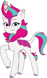 Size: 1013x1674 | Tagged: safe, artist:prixy05, derpibooru import, zipp storm, kirin, g5, my little pony: tell your tale, female, image, kirinified, png, simple background, solo, species swap, transparent background, vector