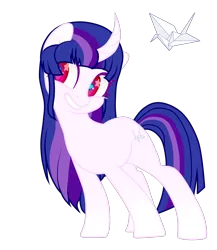 Size: 1998x2306 | Tagged: safe, artist:naoto yazarän, derpibooru import, oc, oc:yumiko hakashi, unofficial characters only, pony, unicorn, cutie mark, heart, image, png, simple background, smiling, solo, starry eyes, transparent background, wingding eyes