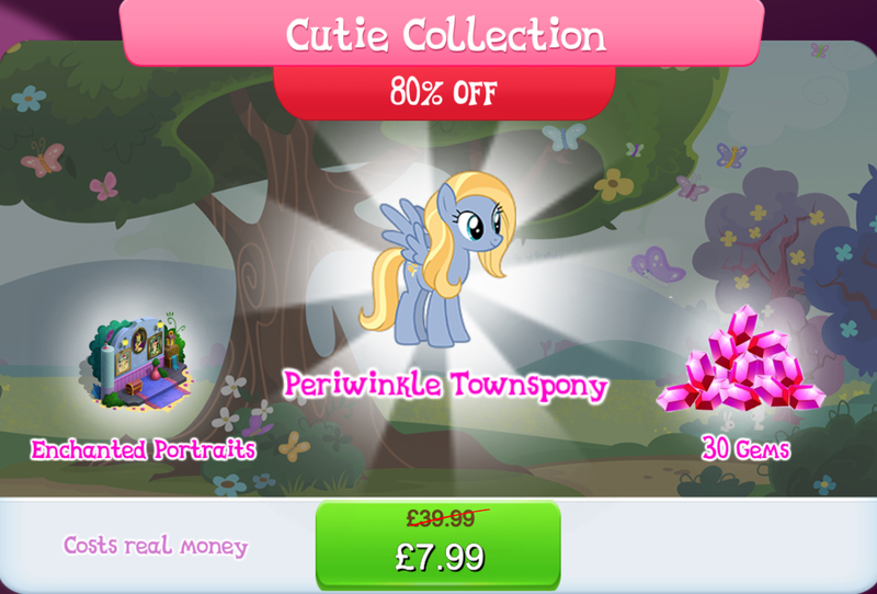 Size: 1264x856 | Tagged: safe, derpibooru import, official, goldy wings, pegasus, pony, bundle, bush, costs real money, english, female, friendship student, gameloft, gem, image, jpeg, mare, mobile game, my little pony: magic princess, numbers, sale, solo, solo focus, spread wings, text, wings