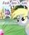 Size: 266x313 | Tagged: safe, derpibooru import, derpy hooves, pegasus, pony, cropped, female, gameloft, image, mare, meme, mobile game, my little pony: magic princess, png, reaction image, solo, text, wow! glimmer