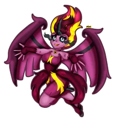 Size: 1732x1819 | Tagged: safe, artist:dazzlingmimi, derpibooru import, sunset shimmer, female, image, midnight satan, open arms, open mouth, png, simple background, sunset satan, transparent background