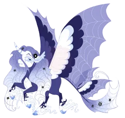 Size: 3600x3400 | Tagged: safe, artist:gigason, derpibooru import, oc, oc:purpurea, unofficial characters only, alicorn, pony, colored wings, female, hybrid wings, image, mare, multicolored wings, obtrusive watermark, png, simple background, solo, transparent background, unshorn fetlocks, watermark, wings
