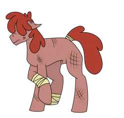 Size: 1000x950 | Tagged: suggestive, artist:katpocketmonster, derpibooru import, oc, oc:cherry pop, unofficial characters only, pony, bandage, image, male, nudity, png, sheath, simple background, solo, solo male, stallion, transparent background
