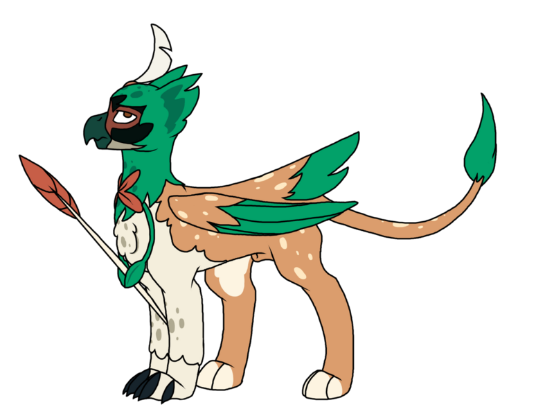 Size: 1280x960 | Tagged: suggestive, artist:katpocketmonster, derpibooru import, gryphon, decidueye, griffonized, image, male, nudity, png, pokémon, sheath, simple background, solo, solo male, species swap, transparent background