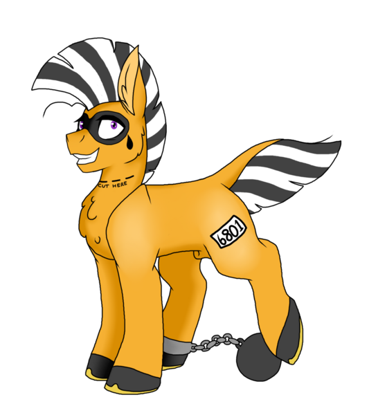 Size: 1024x1152 | Tagged: suggestive, artist:katpocketmonster, derpibooru import, oc, oc:insanity, hybrid, pony, zebra, zebroid, image, implied decapitation, male, nudity, png, sheath, simple background, solo, solo male, stallion, tattoo, transparent background