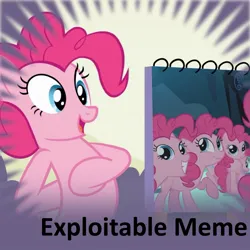 Size: 1024x1024 | Tagged: safe, derpibooru import, pinkie pie, earth pony, pony, derpibooru, twibooru, exploitable meme, female, image, jpeg, mare, meme, meta, official spoiler image, prank, spoiler image, spoilered image, spoilered image joke