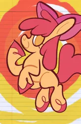 Size: 626x956 | Tagged: safe, artist:squidbly, derpibooru import, apple bloom, earth pony, pony, female, filly, foal, image, jpeg, solo, unshorn fetlocks