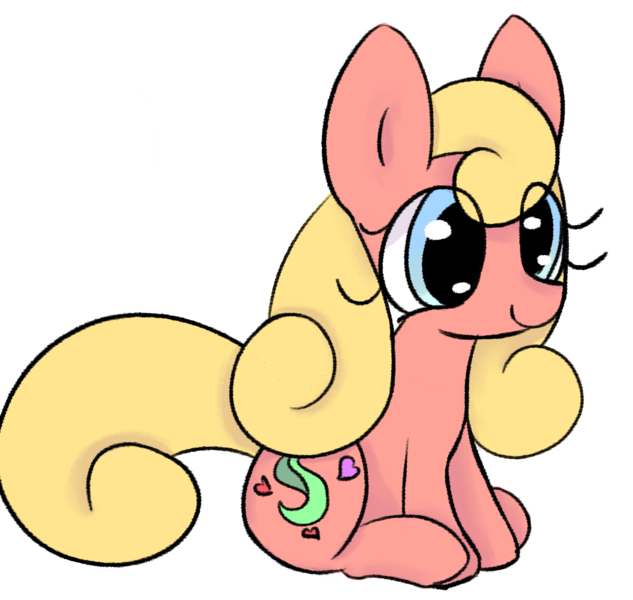 Size: 1665x1578 | Tagged: safe, artist:violavaquita, ponerpics import, oc, oc:swelly swirl, unofficial characters only, earth pony, pony, female, image, mare, png, ponerpics community collab 2023, simple background, sit, solo, transparent background