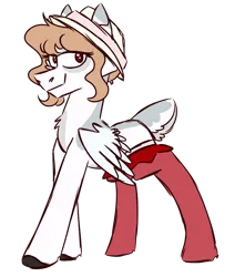 Size: 550x650 | Tagged: safe, artist:fuckomcfuck, derpibooru import, oc, oc:doll, pegasus, pony, chest fluff, clothes, hat, image, png, simple background, socks, solo, transparent background