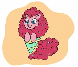 Size: 1981x1703 | Tagged: safe, artist:mayugraffiti, derpibooru import, pinkie pie, earth pony, pony, cute, diapinkes, female, food, image, jpeg, mare, open mouth, open smile, ponies in food, smiling, snowcone, solo, sprinkles