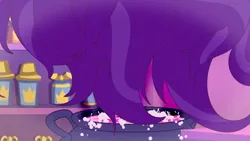 Size: 3072x1727 | Tagged: safe, derpibooru import, screencap, g5, my little pony: tell your tale, spoiler:g5, spoiler:my little pony: tell your tale, spoiler:tyts01e64, hair, image, jpeg, mane melody (location), no pony, very bad hair day