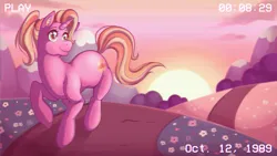 Size: 1192x670 | Tagged: safe, artist:therabbitfollower, derpibooru import, luster dawn, pony, unicorn, female, heart, heart eyes, image, mare, png, solo, sunrise, wingding eyes