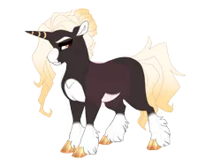 Size: 3600x2700 | Tagged: safe, artist:gigason, derpibooru import, oc, oc:gold speck, unofficial characters only, pony, unicorn, female, image, mare, obtrusive watermark, png, simple background, solo, transparent background, unshorn fetlocks, watermark
