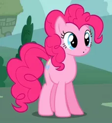 Size: 566x620 | Tagged: safe, derpibooru import, pinkie pie, earth pony, feeling pinkie keen, background, female, image, jpeg, solo, whistling