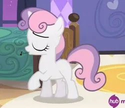 Size: 413x358 | Tagged: safe, derpibooru import, sweetie belle, unicorn, for whom the sweetie belle toils, background, female, image, jpeg, solo, whistling