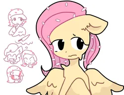 Size: 3300x2550 | Tagged: safe, artist:puddin, derpibooru import, fluttershy, pinkie pie, pegasus, flaky, g4, happy, happy tree friends, image, knife, png, wings, worried