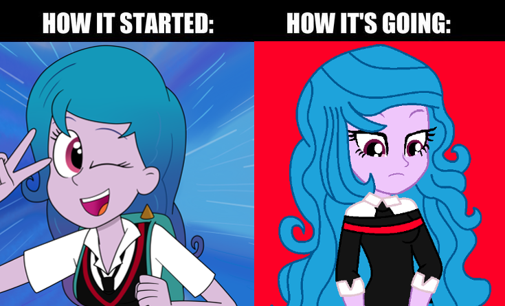 Size: 735x445 | Tagged: safe, artist:eagc7, artist:robertsonskywa1, derpibooru import, izzy moonbow, human, equestria girls, g5, my little pony: a new generation, beautiful, blue background, blue hair, breasts, canon event, clothes, clothes swap, cute, depressed, equestria girls-ified, female, g5 to equestria girls, generation leap, image, izzy moodbow, izzybetes, kimiko glenn, looking at you, looking down, marvel, meme, needs more saturation, one eye closed, open mouth, patreon, peace sign, peni parker, photo, png, purple skin, red background, sad, simple background, smiling, solo, spider-man, spider-man: across the spider-verse, spider-man: into the spider-verse, uniform, voice actor joke, waifu material