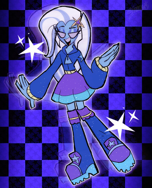 Size: 540x668 | Tagged: safe, artist:frekisroom, derpibooru import, trixie, equestria girls, boots, clothes, high heel boots, hoodie, image, jpeg, shirt, shoes, simple background, skirt, transparent background