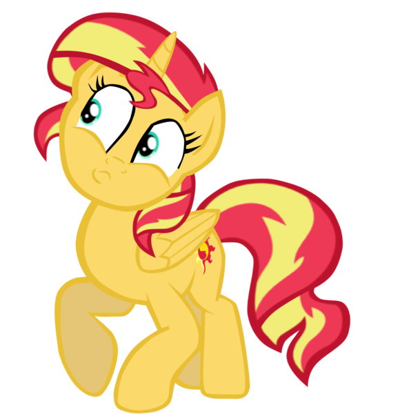 Size: 1280x1295 | Tagged: safe, artist:benpictures1, ponerpics import, ponybooru import, sunset shimmer, alicorn, pony, series:shimmerverse, maud pie (episode), alicornified, alternate timeline, alternate universe, cute, female, image, mare, png, race swap, shimmerbetes, shimmercorn, simple background, solo, transparent background, vector