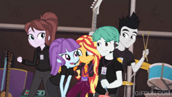 Size: 520x293 | Tagged: safe, derpibooru import, screencap, sunset shimmer, equestria girls, equestria girls series, how to backstage, spoiler:eqg series (season 2), animated, drone, gif, image