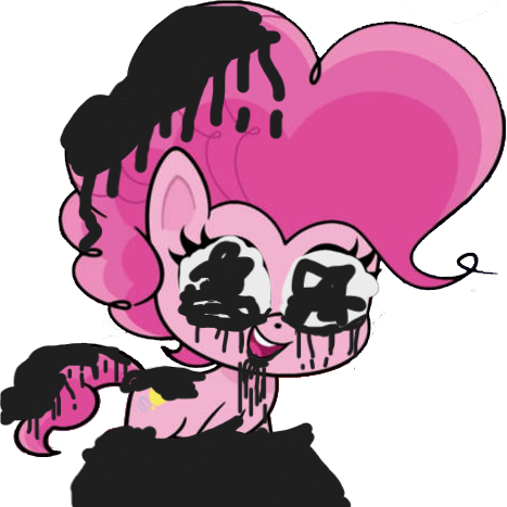 Size: 467x467 | Tagged: safe, artist:terrebonnerobbi, derpibooru import, pinkie pie, earth pony, pony, my little pony: pony life, creepy, image, pibby, png, simple background, solo, transparent background