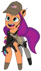 Size: 684x1172 | Tagged: safe, artist:edy_january, artist:prixy05, derpibooru import, edit, vector edit, earth pony, pony, g5, my little pony: tell your tale, american flag, armor, body armor, call of duty, call of duty: warzone, clothes, delta team, equipment, flag, gears, gun, handgun, hat, image, insurgency: sandstorm, leader, military, military pony, military uniform, mp7, pistol, png, radio, sergeant, sgt.sunny, simple background, soldier, soldier pony, solo, special forces, submachinegun, tactical vest, transparent background, uniform, united states, us army, usp, vector, vest, weapon