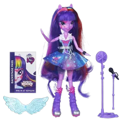 Size: 1280x1280 | Tagged: safe, derpibooru import, twilight sparkle, equestria girls, rainbow rocks, backstage pass, doll, image, microphone, png, toy