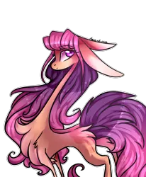 Size: 2550x3102 | Tagged: safe, artist:krissstudios, derpibooru import, oc, unofficial characters only, earth pony, pony, big ears, butt fluff, chest fluff, concave belly, eyebrows, eyebrows visible through hair, eyelashes, female, image, leg fluff, long mane, long neck, long tail, mare, necc, not sunny starscout, png, simple background, slim, solo, stylized, tail, thin, thin legs, transparent background